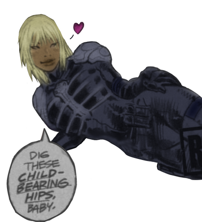 art by adam warren, colored by me